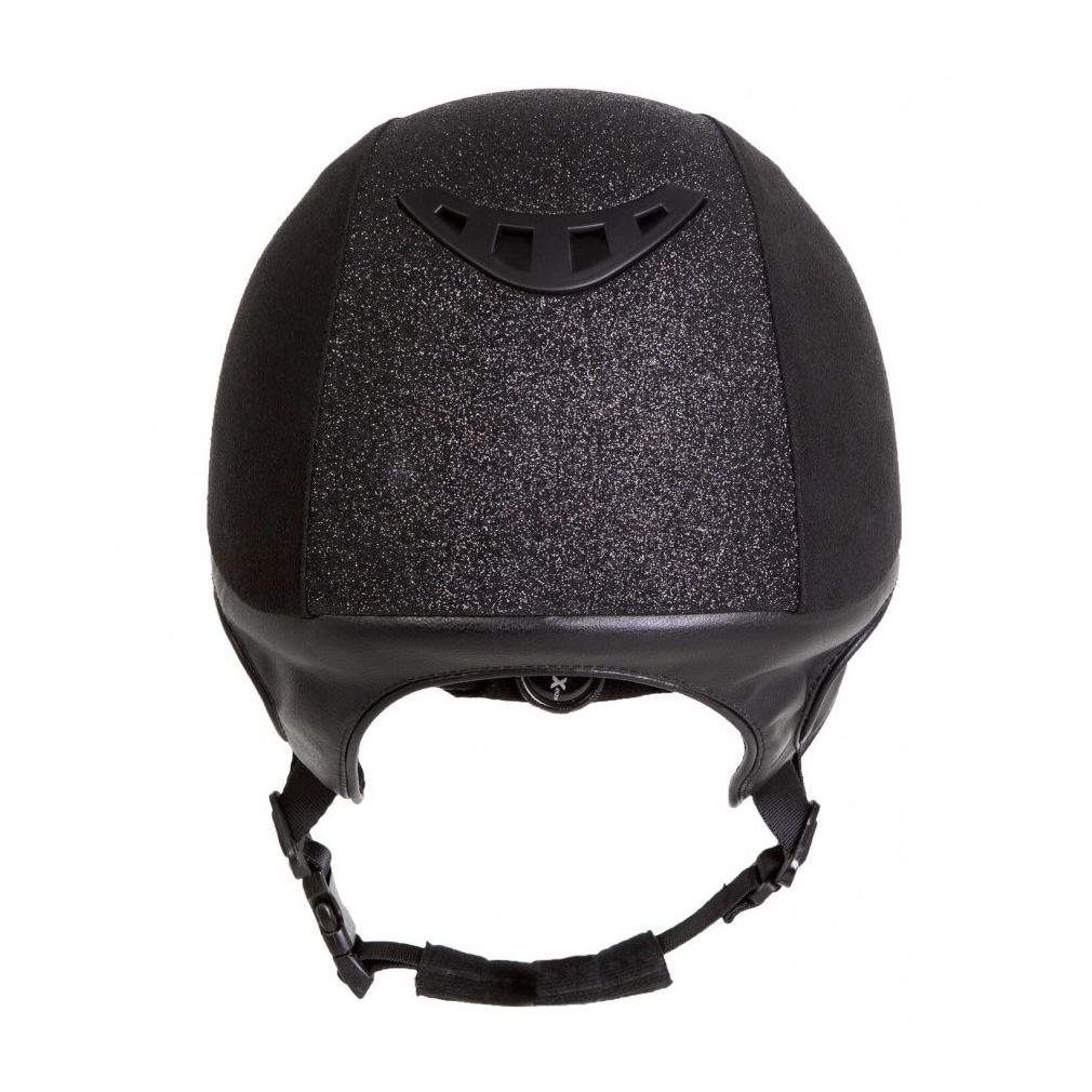 Casque d'équitation pour femme EQ3 Microfibre Black Sand - noir