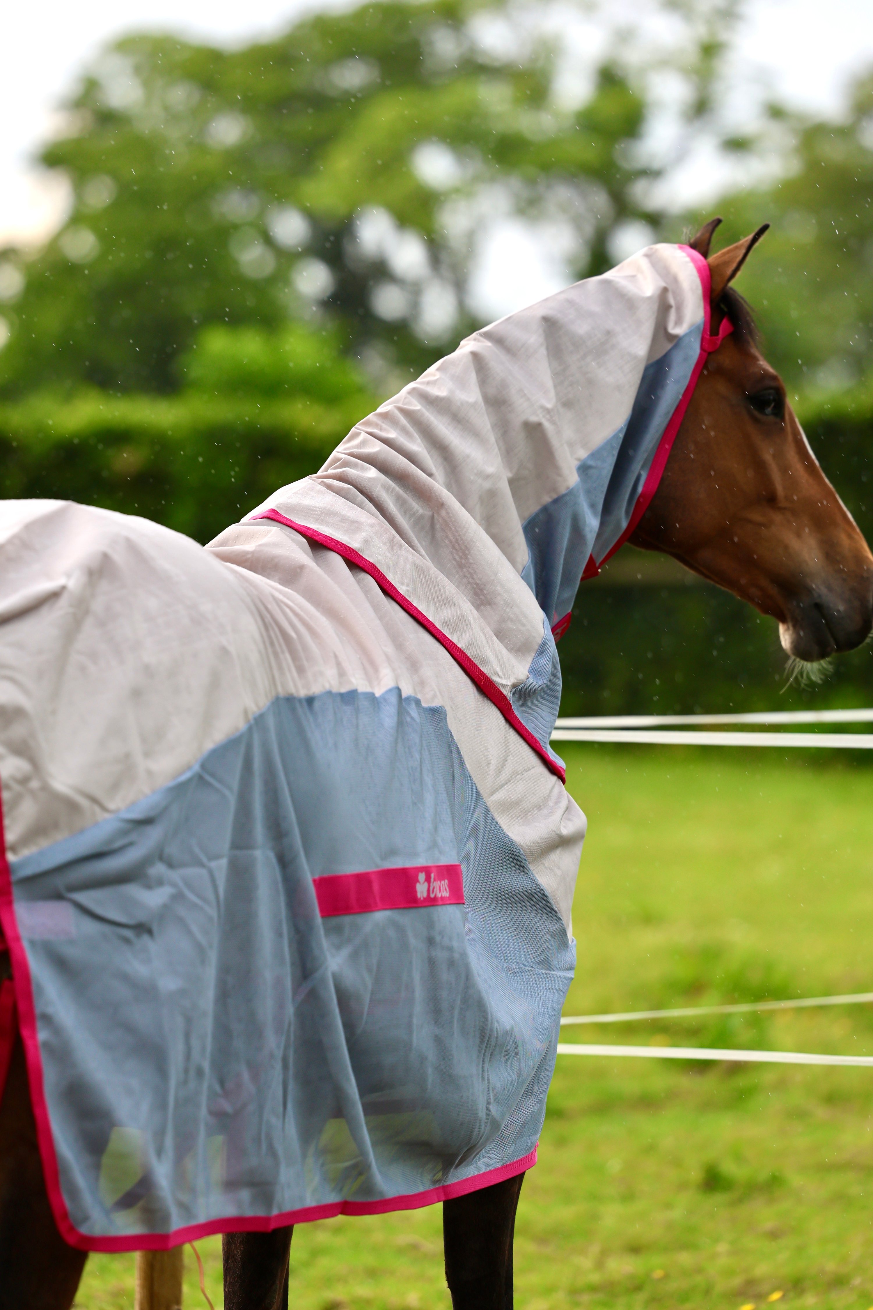 Bucas Regen- und Fliegendecke Buzz-off Rain & Neck