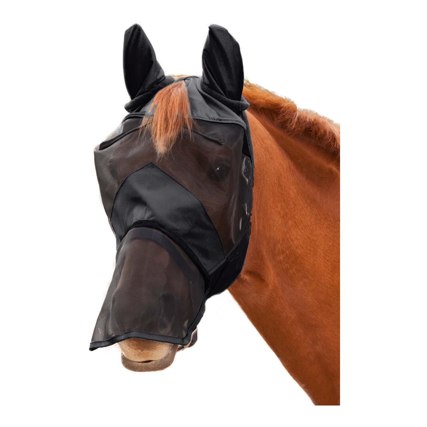 Fliegenmaske Premium 3 in 1 - schwarz Fliegenmaske Premium 3 in 1 - schwarz