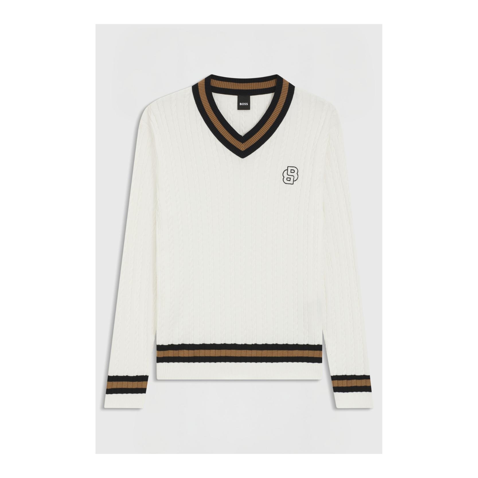 Jan Pull en tricot Cable Hommes