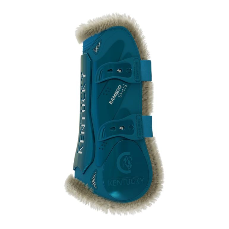 Gamaschen Vegan Lamfell Bamboo Elastik - emerald