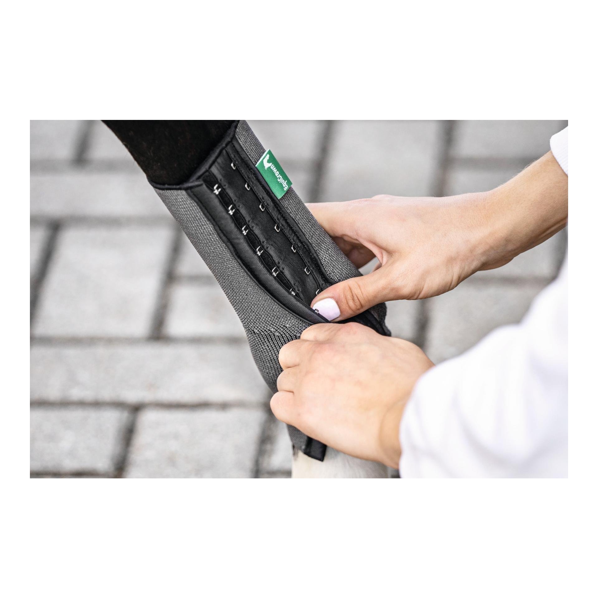 EquiCrown Kompressionsbandage fit - hinten, Silver antibakteriell