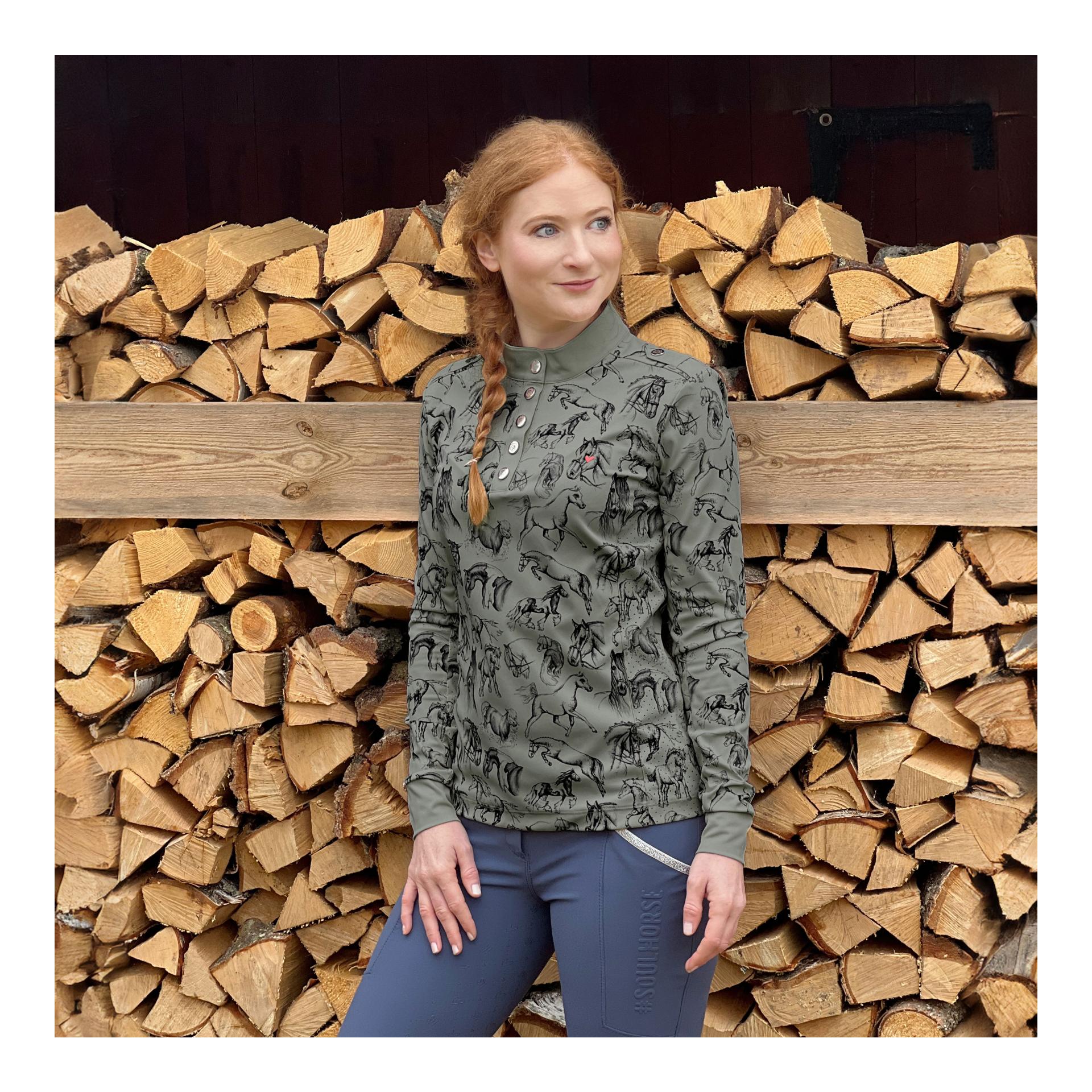 Funktionsshirt Longsleeve Horses