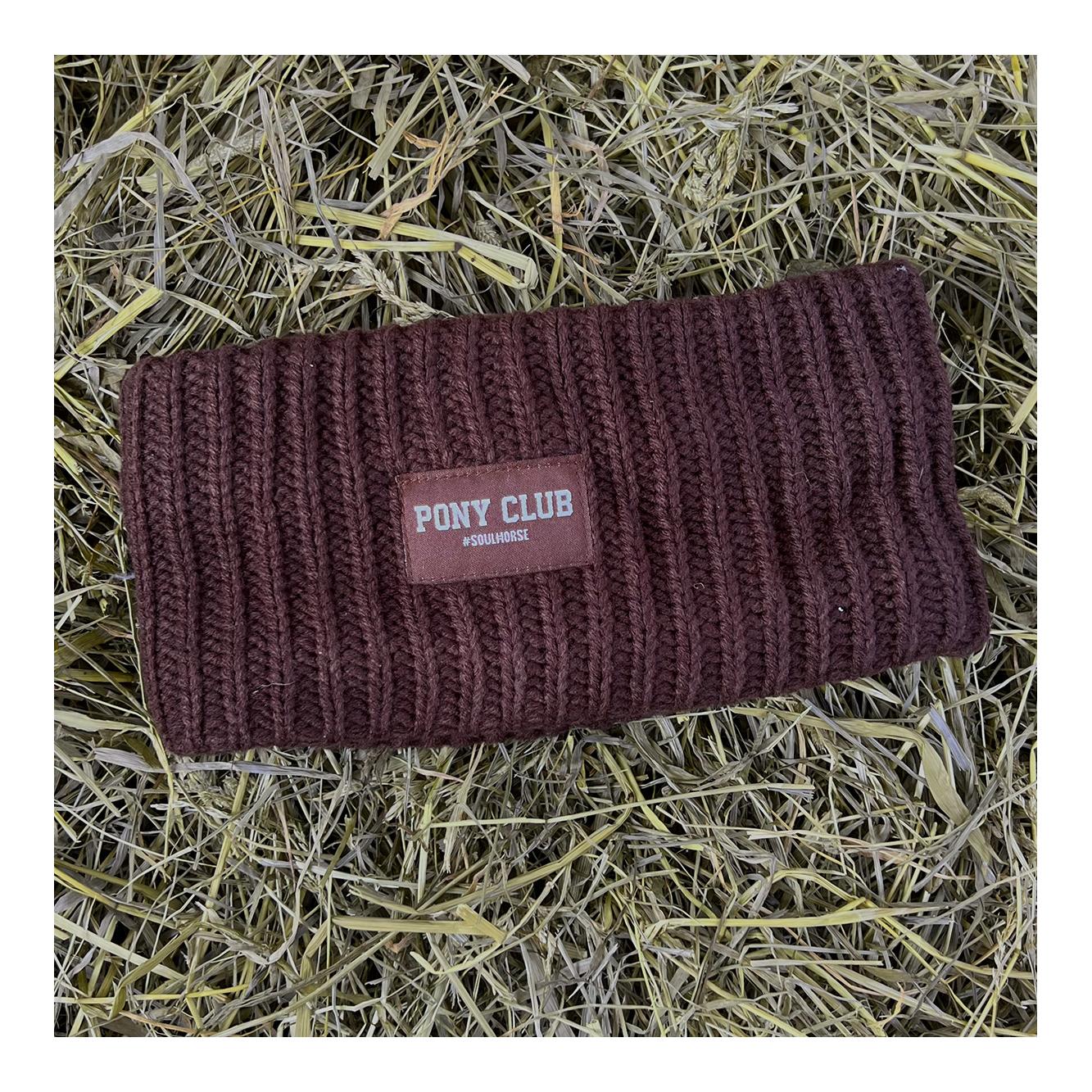 Stirnband "Pony Club" gestrickt & gefüttert Stirnband "Pony Club" gestrickt & gefüttert