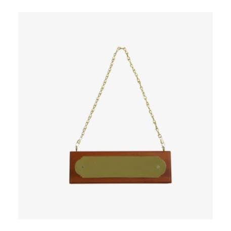 Namensschild Gold - braun Namensschild Gold - braun
