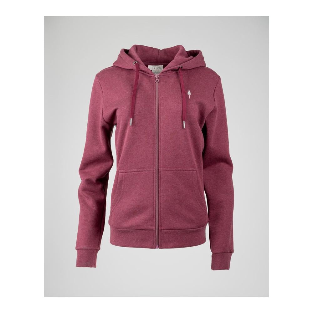 TreeHoodie Zip (Femme) - Bordeaux Mel 