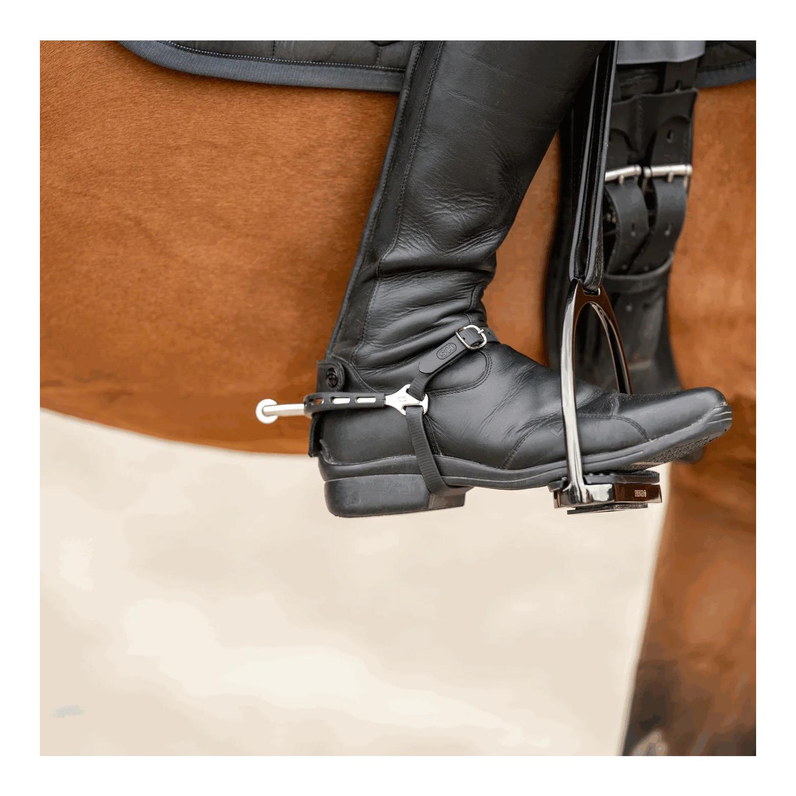 Sprenger Sporen ULTRA fit Extra Grip - Edelstahl rostfrei, 40 mm abgerundet mit kleinem Ballrad