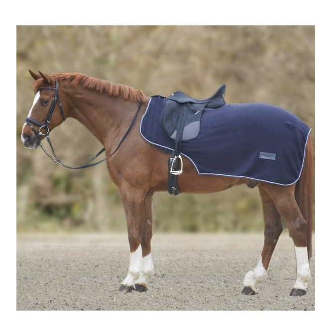 Fleece-Ausreitdecke Economic - marine