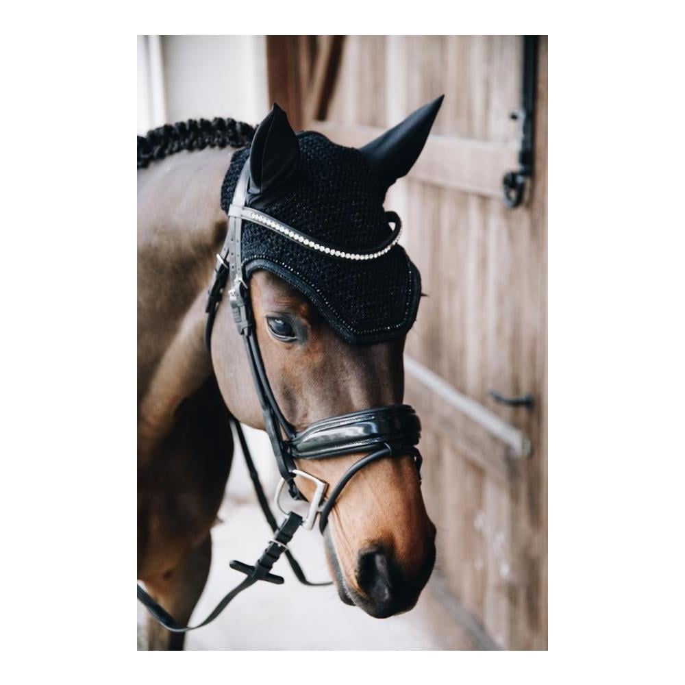 Ohrengarn Wellington glitter - schwarz