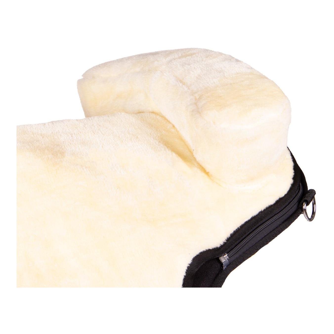 QHP Bareback Pad Super Soft - Reitpad mit Kunstfell & Anti-Rutsch