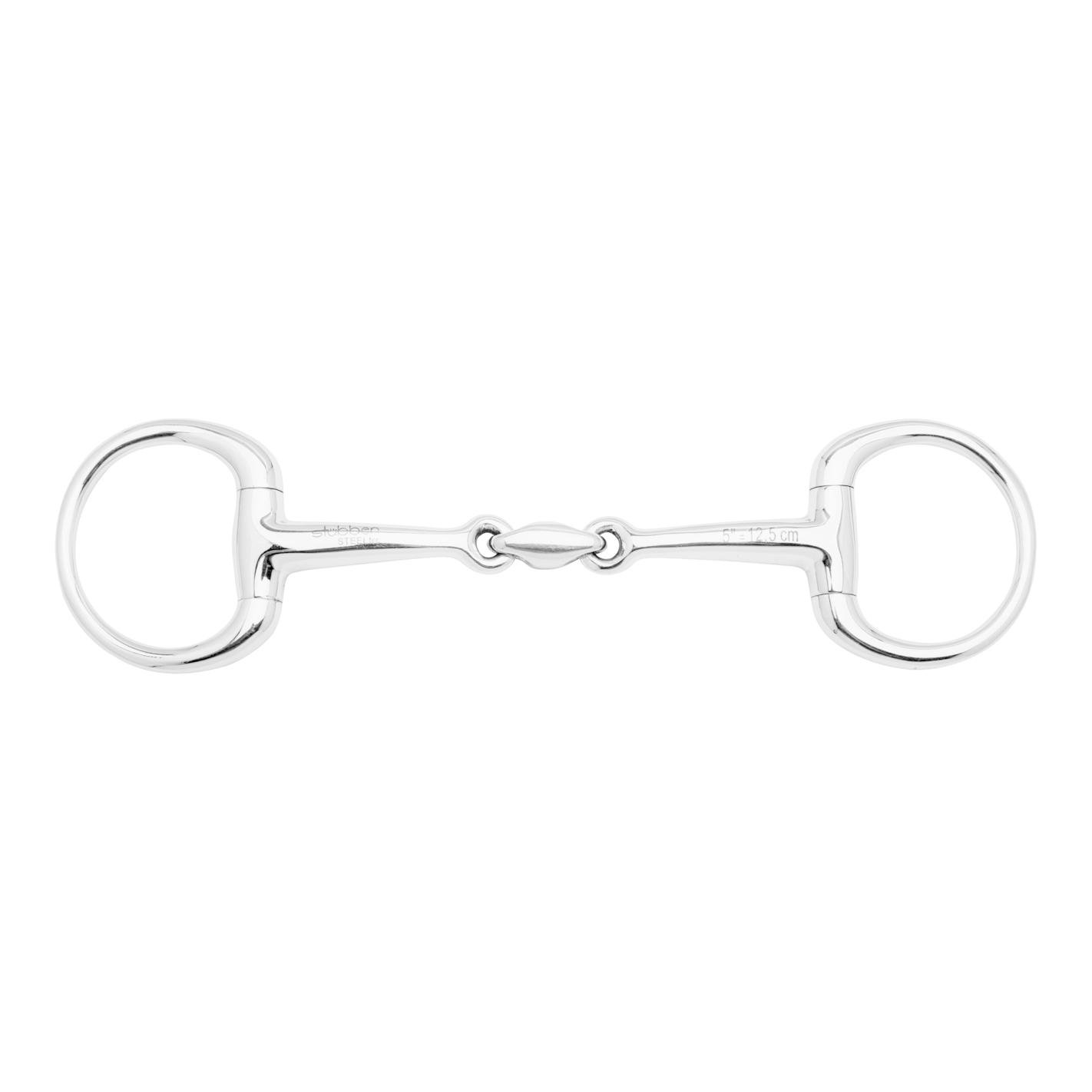 Olivenkopf-Unterlegtrense Doppelt gebrochen Stainless Steel Olivenkopf-Unterlegtrense Doppelt gebrochen Stainless Steel