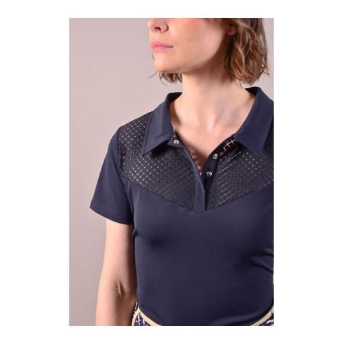 Polo Pastel pour femmes - bleu marine