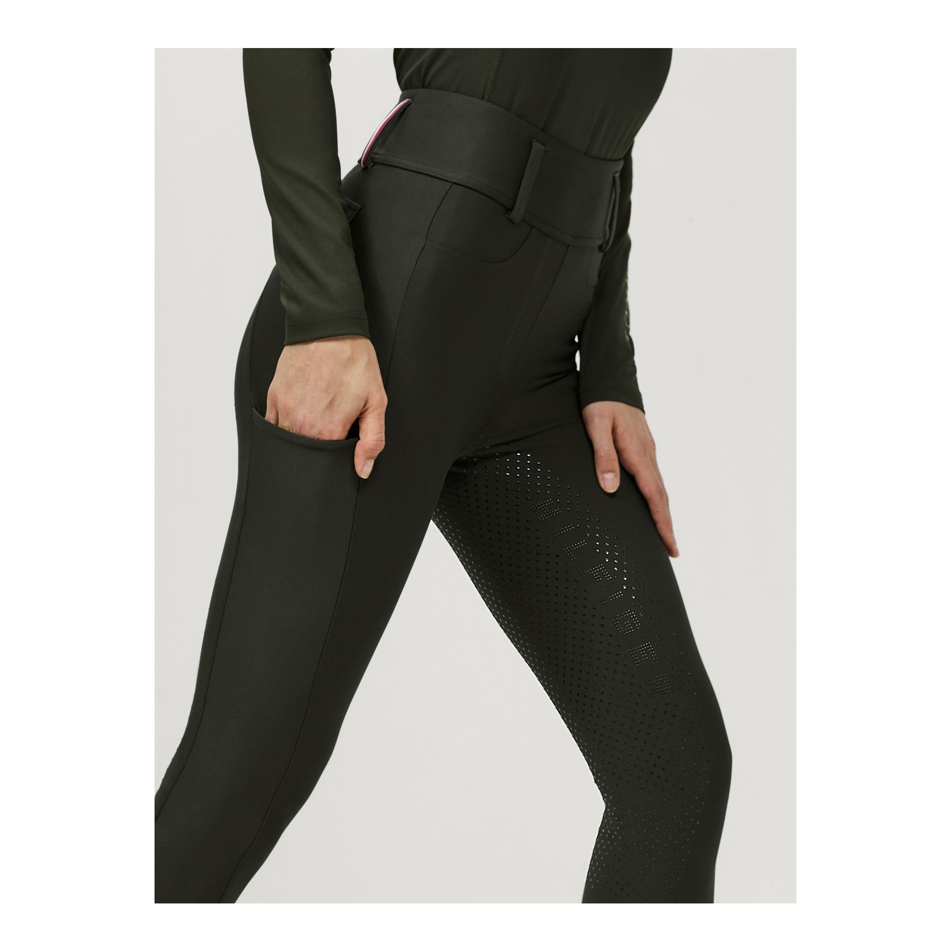 Tommy Hilfiger Equestrian Culotte d'équitation Highland Hybrid à fond intégral pour femmes