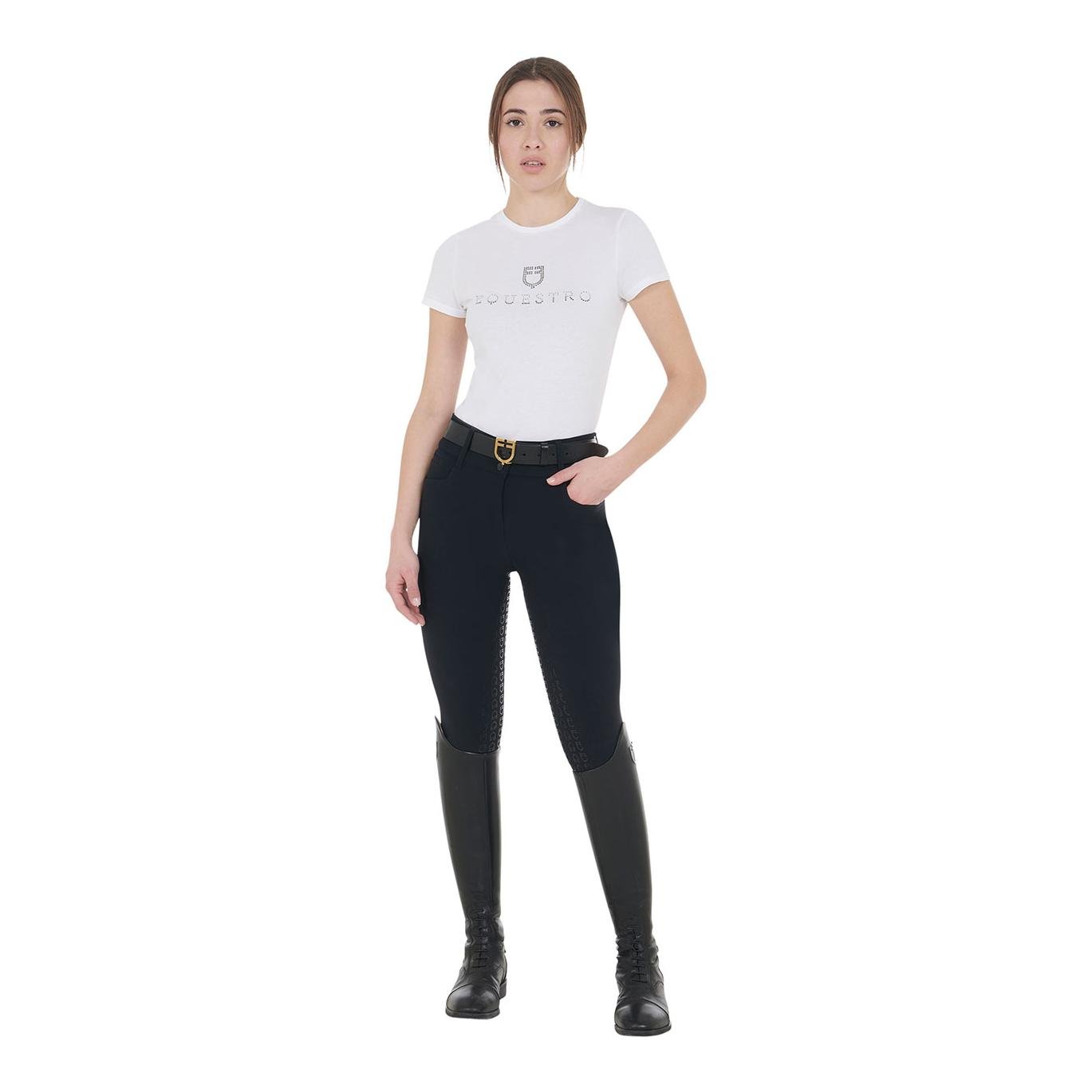 Reithose Highwaist Vollbesatz Damen 