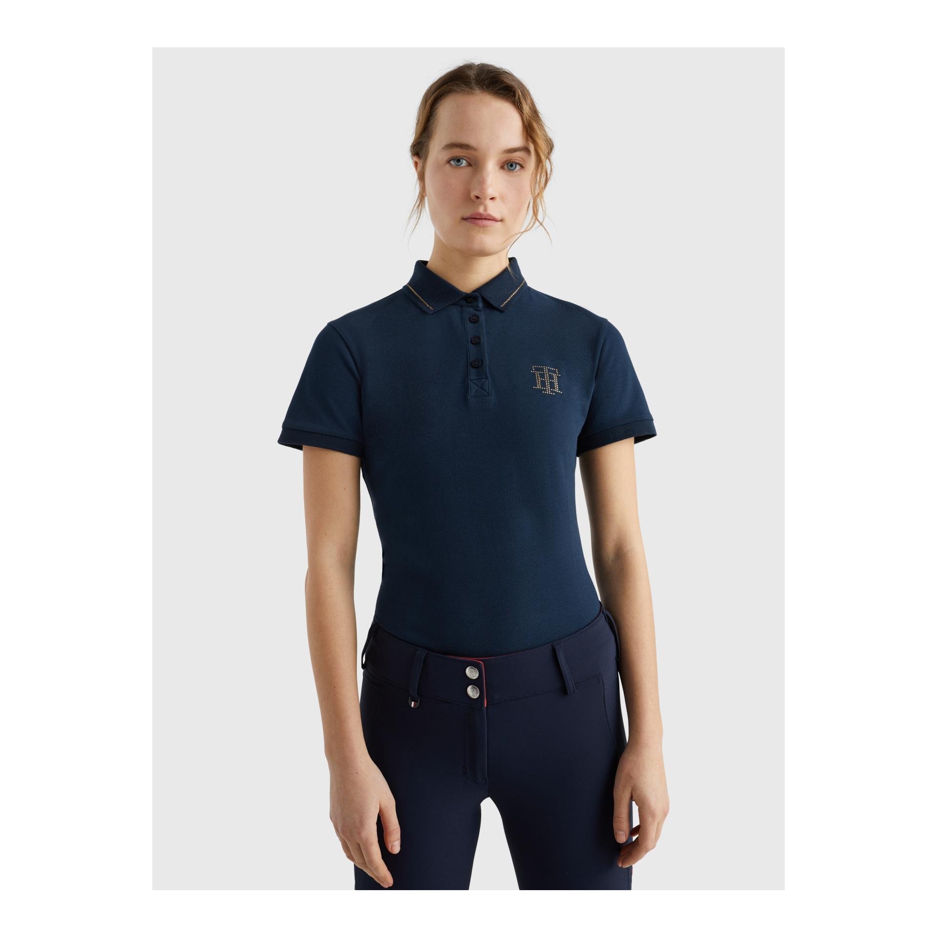 Poloshirt TH Strass Damen