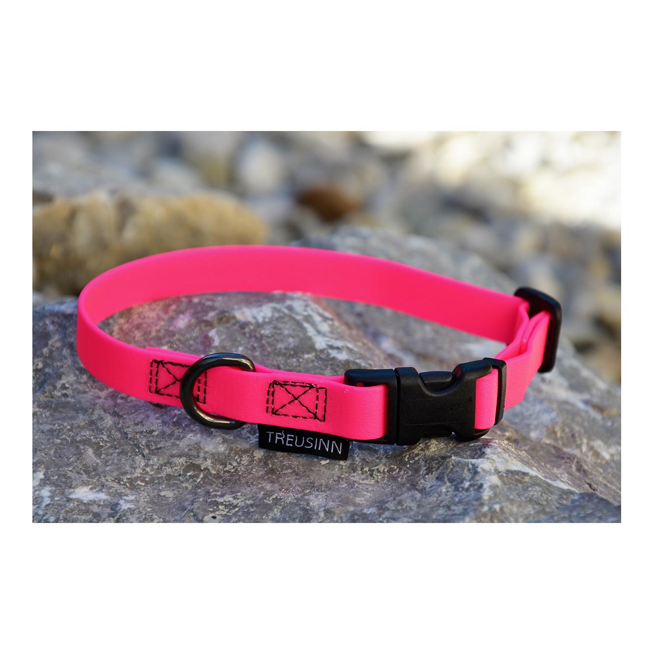 Collier pour chien Biothane STAY - rose fluo Collier pour chien Biothane STAY - rose fluo