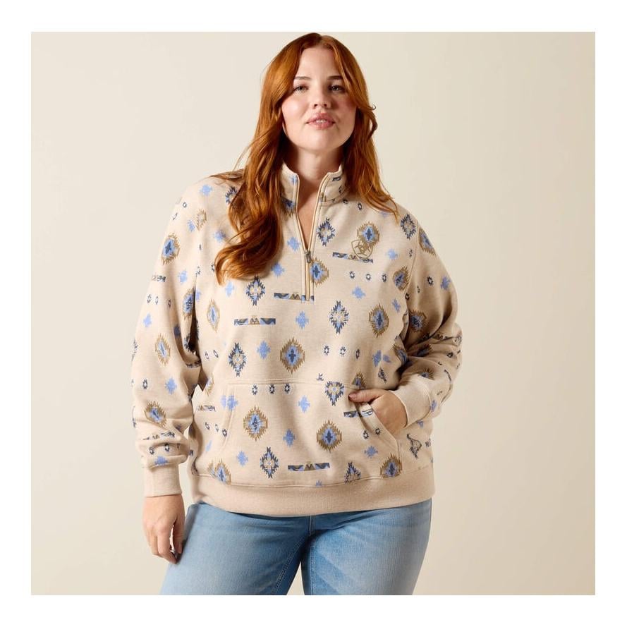 Ariat Sweatshirt 1/2 Zip Sapphire Damen