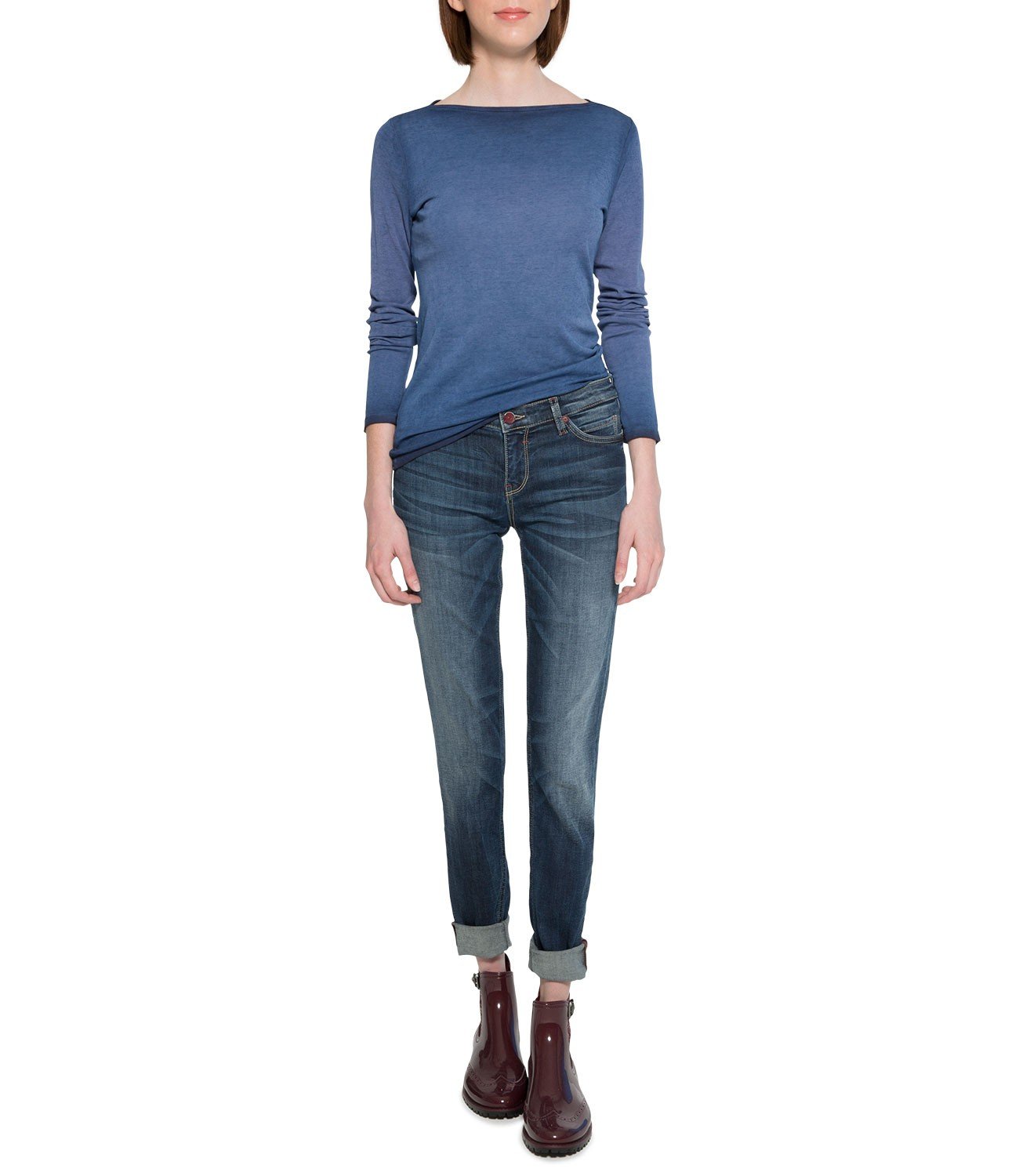 Slim Fit Jeans mit hohem Stretch-Anteil Damen - dunkelblau Slim Fit Jeans mit hohem Stretch-Anteil Damen - dunkelblau