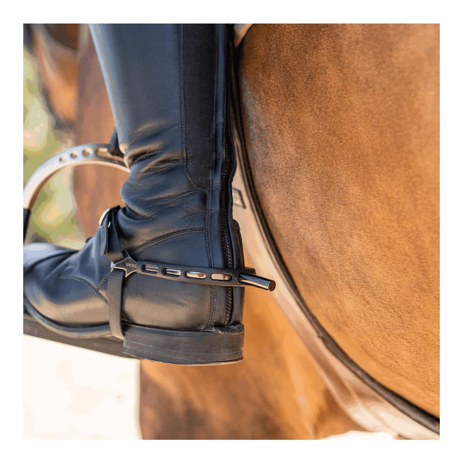 Sprenger Sporen ULTRA fit Extra Grip Sporen black Series, flaches Halsende 35 mm