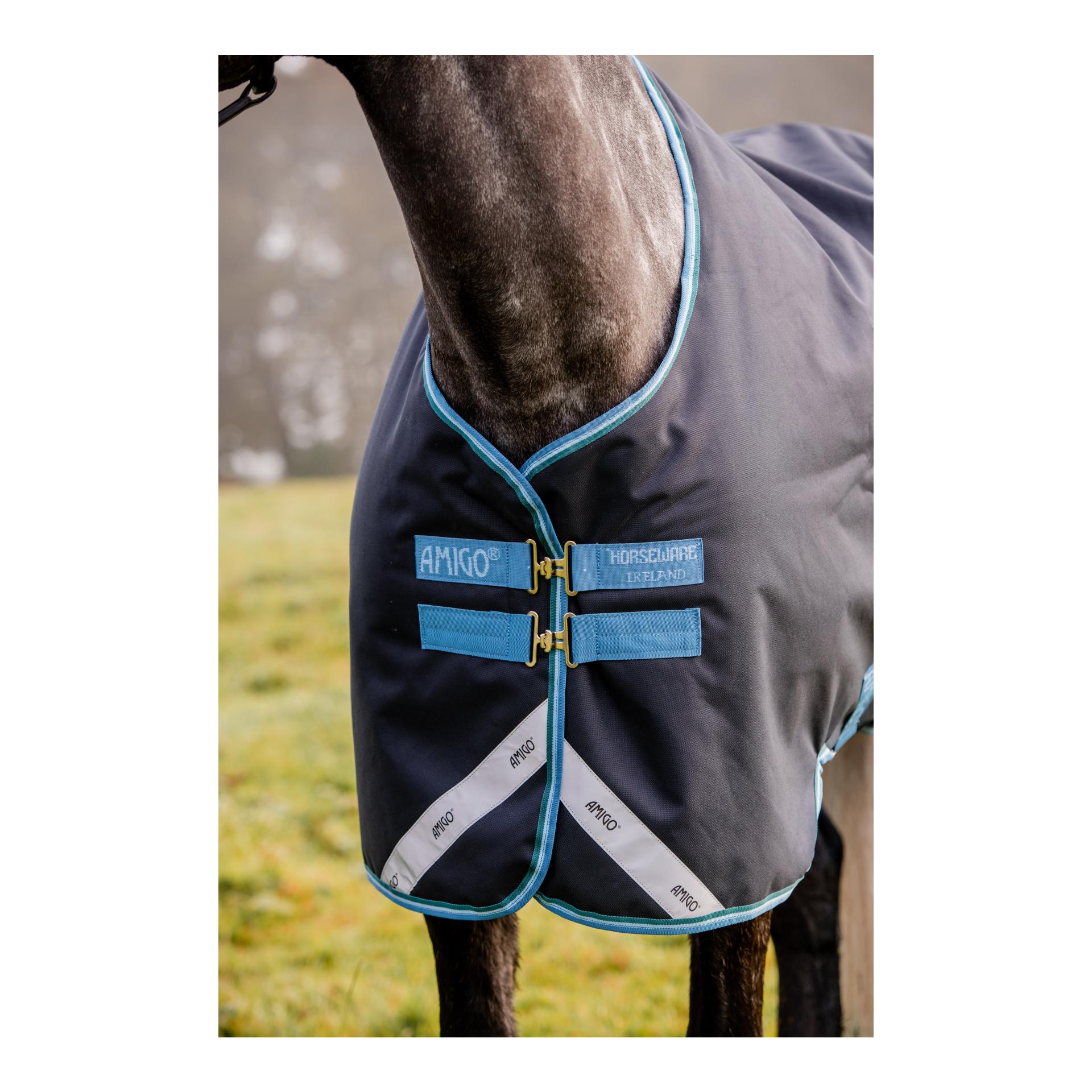 Regendecke Amigo Bravo-12 T/O 100g - navy/turquoise Regendecke Amigo Bravo-12 T/O 100g - navy/turquoise