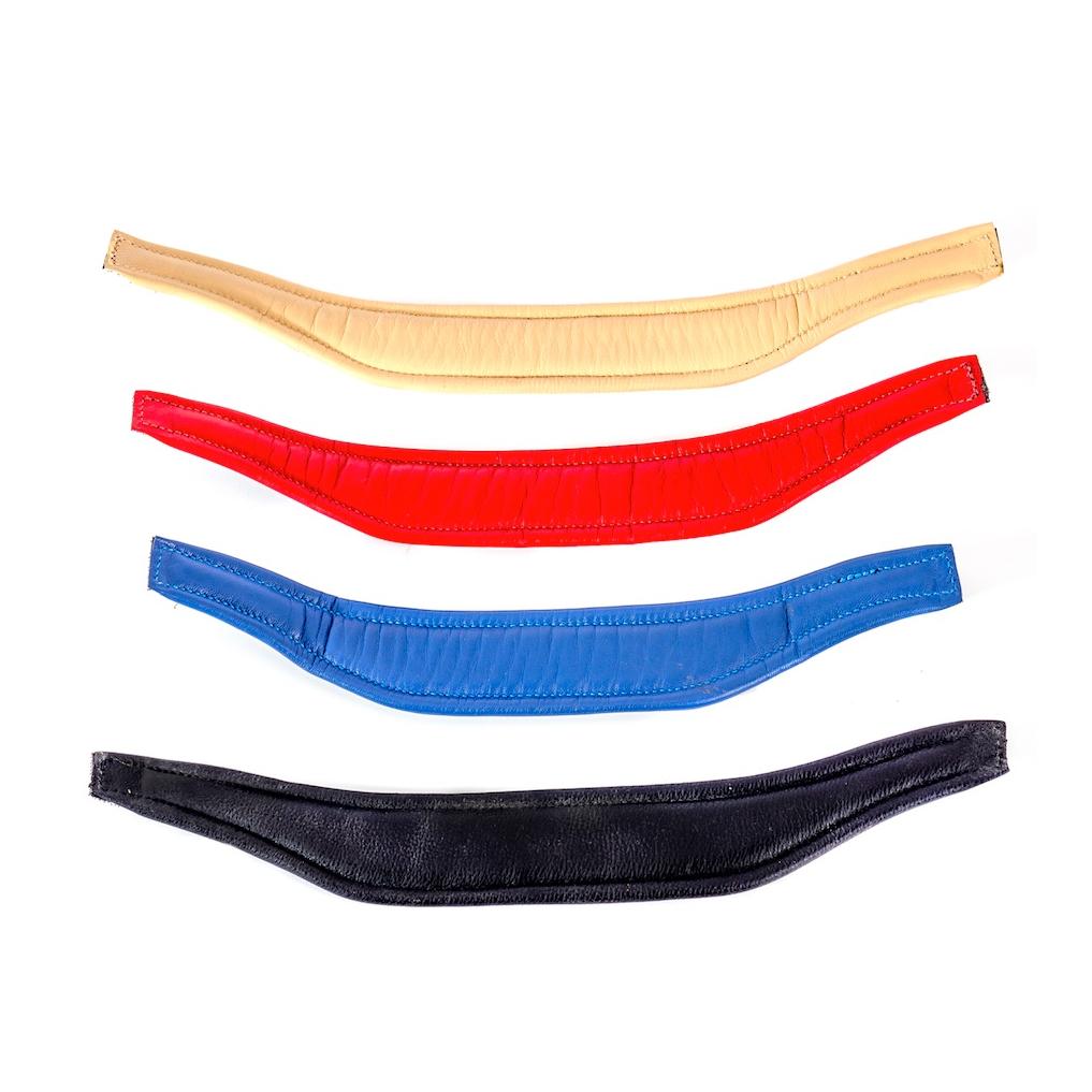 Bride sans mors Aruba avec coussinets colorés flexibles - noir