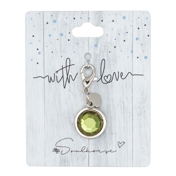 Soulhorse Charm "Lucky stone" - Seelenpferd Oliv -  Farbe: Seelenpferd Oliv, Inhalt: 1 Stück