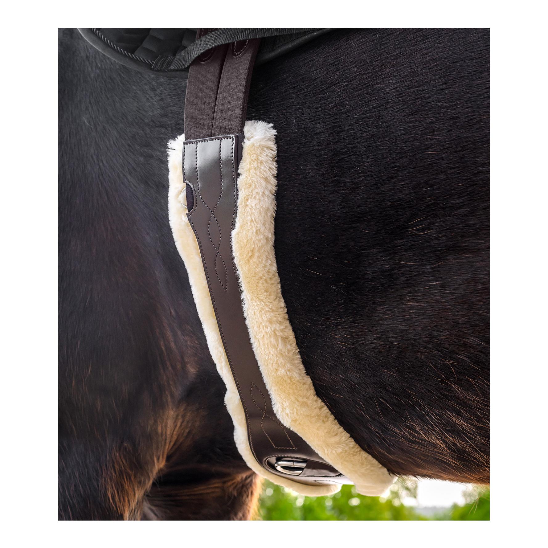 Ledersattelgurt mit ECO Wool