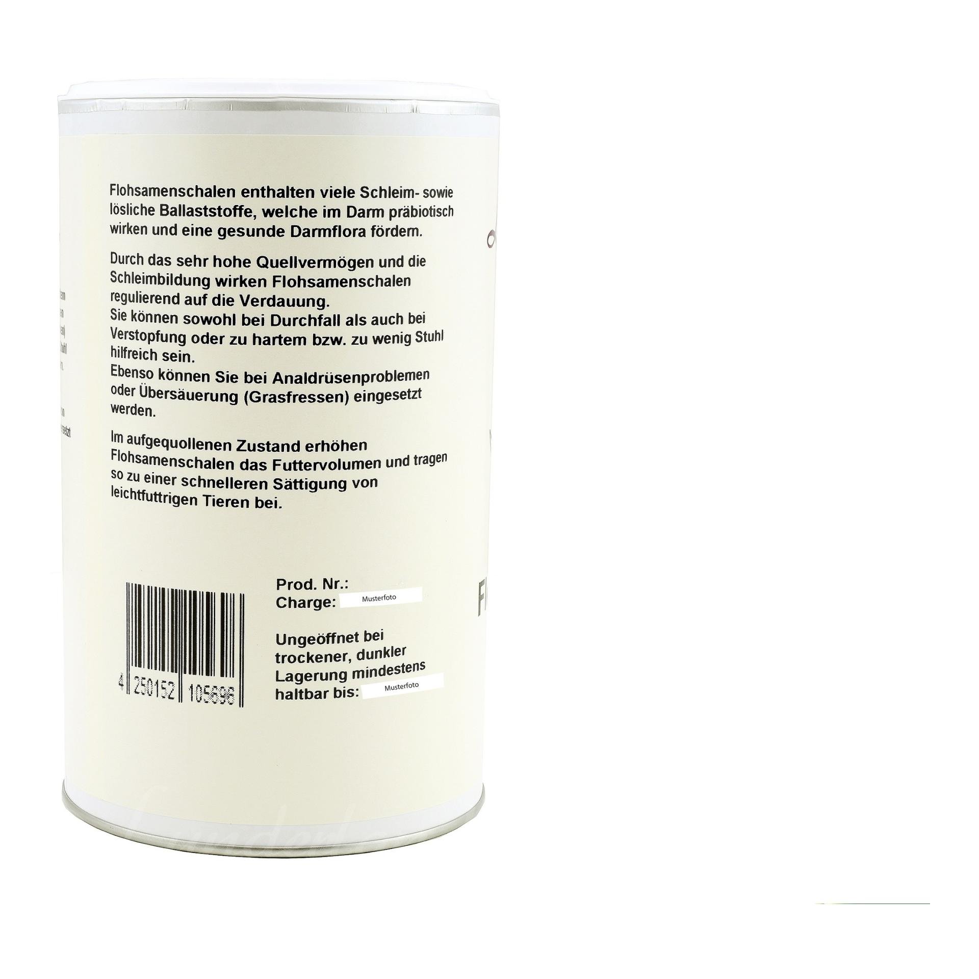 Lunderland Bio-Flohsamenschalen - Einzelfuttermittel für Hunde und Katzen