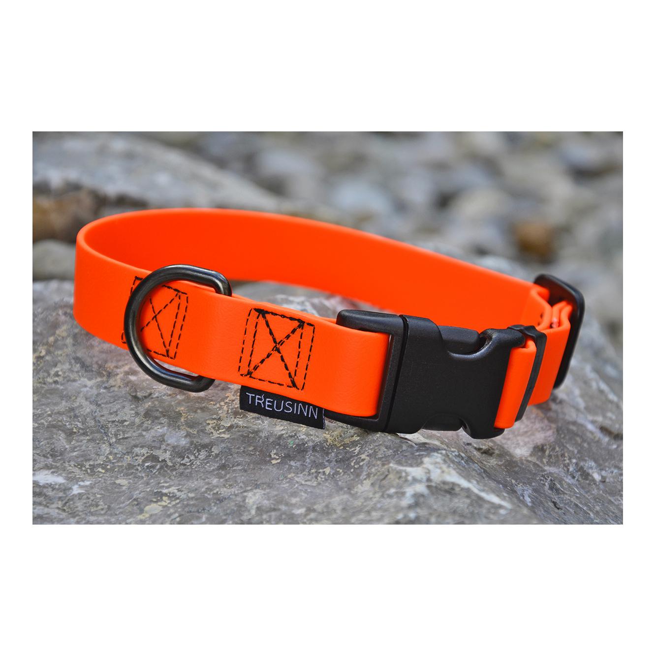 Collier pour chien Biothane STAY - orange fluo Collier pour chien Biothane STAY - orange fluo