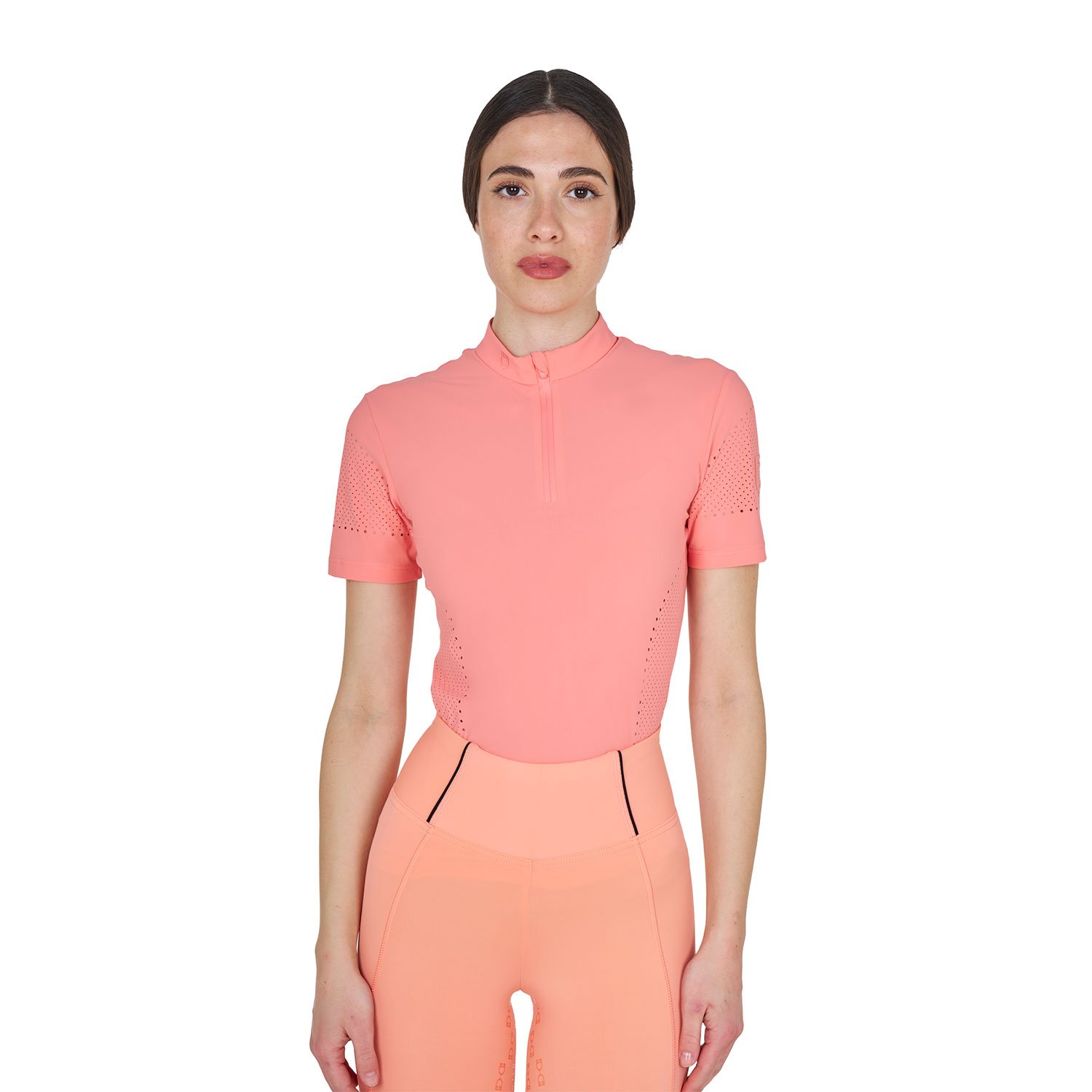 Trainingsshirt perforiert Kurzarm Damen