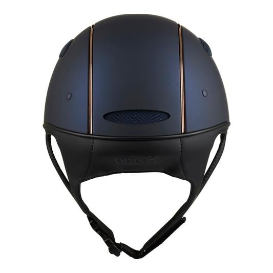 Casque d'équitation Defender Pro Matt Rosegold Pipe - bleu