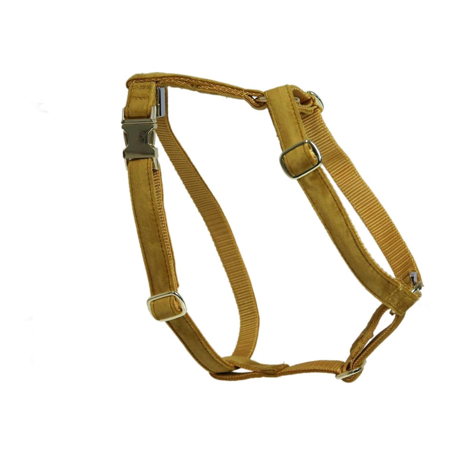 Hundegeschirr Loop Velvet - mustard Hundegeschirr Loop Velvet - mustard