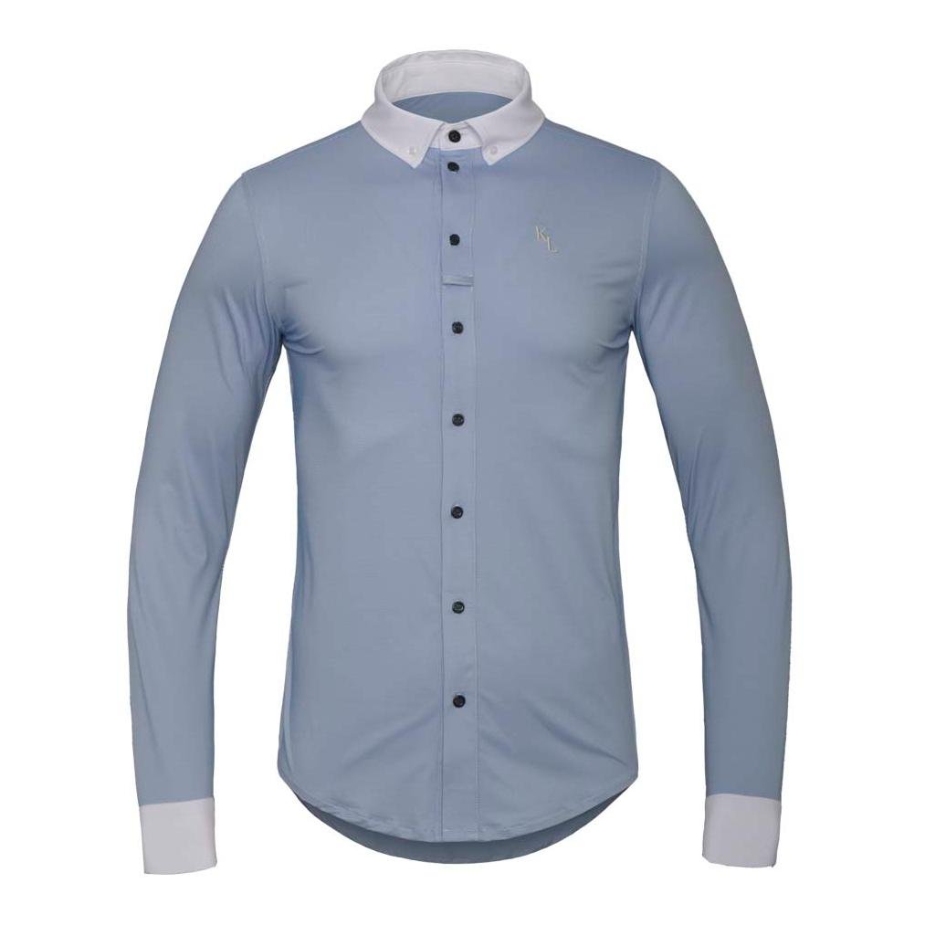 Kingsland T-shirt à manches longue de concours KLOla pour hommes – bleu Fjord Taille vêtements Homme: XL