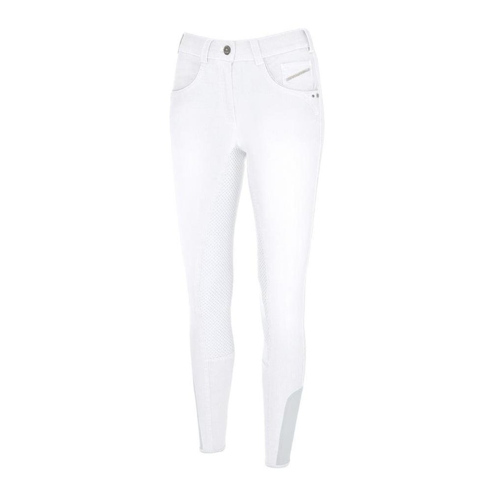 Reithose Darjeen Jeans Vollgrip Damen - weiss