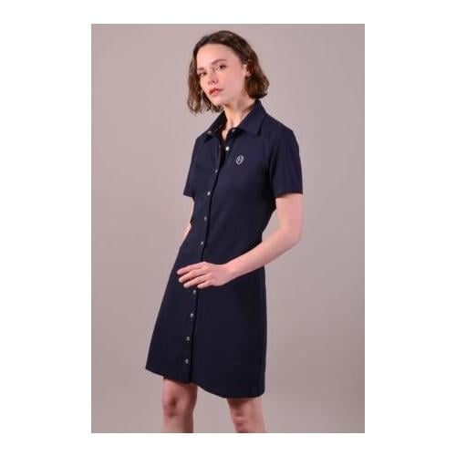 Robe d'été Dina pour femmes - bleu marine