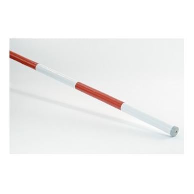 Hindernisstangen aus Holz - rot/weiss