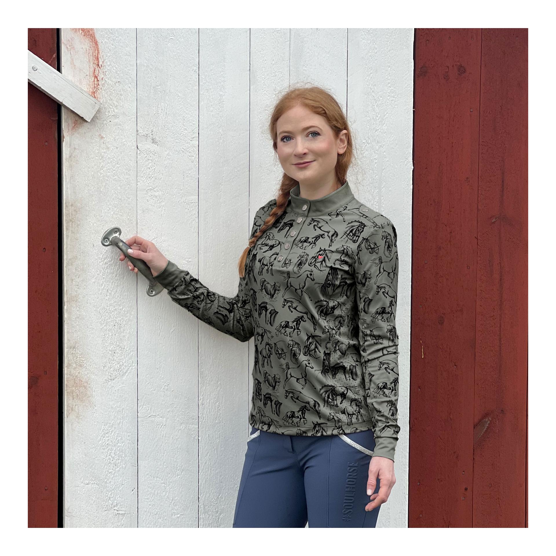 Funktionsshirt Longsleeve Horses