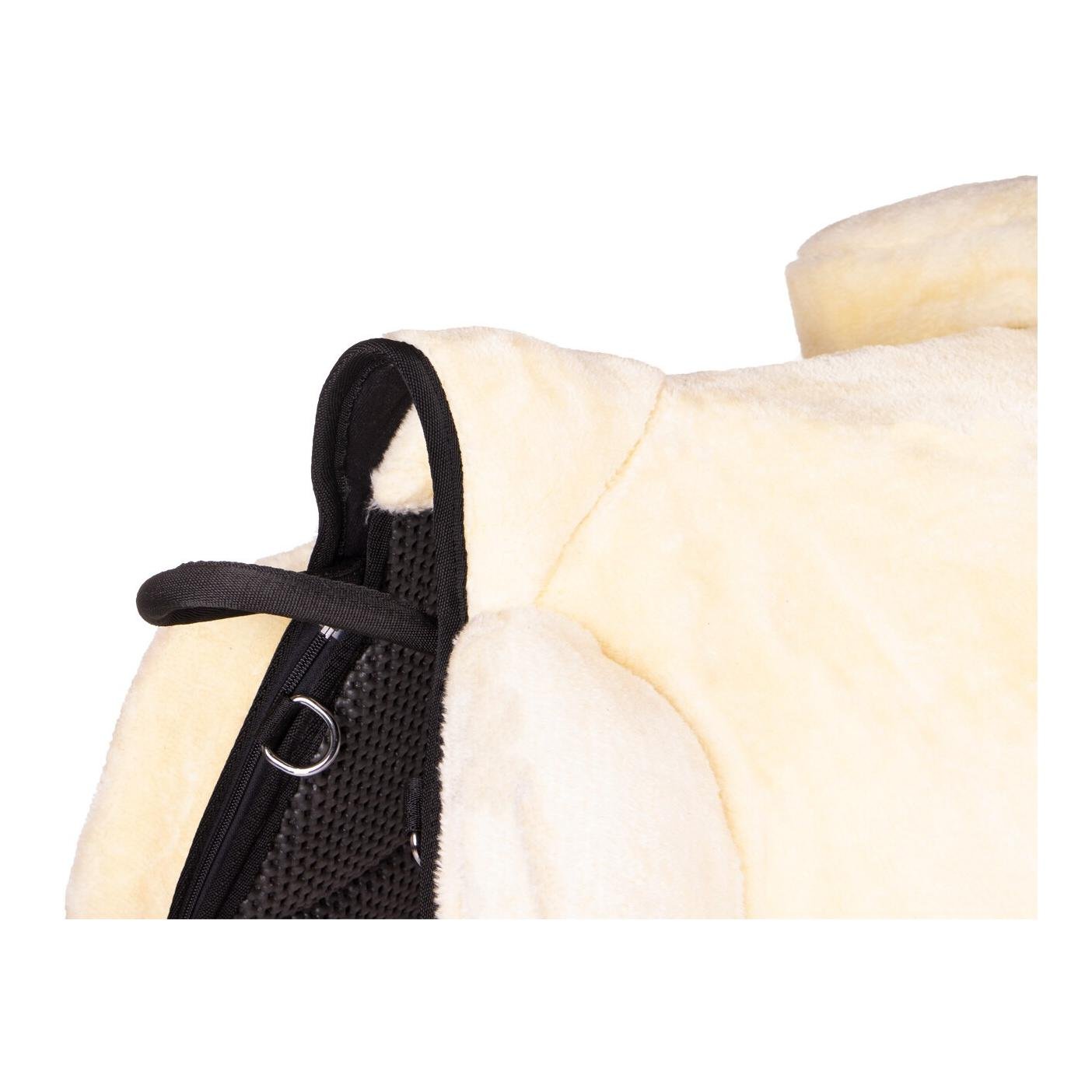 QHP Bareback Pad Super Soft - Reitpad mit Kunstfell & Anti-Rutsch