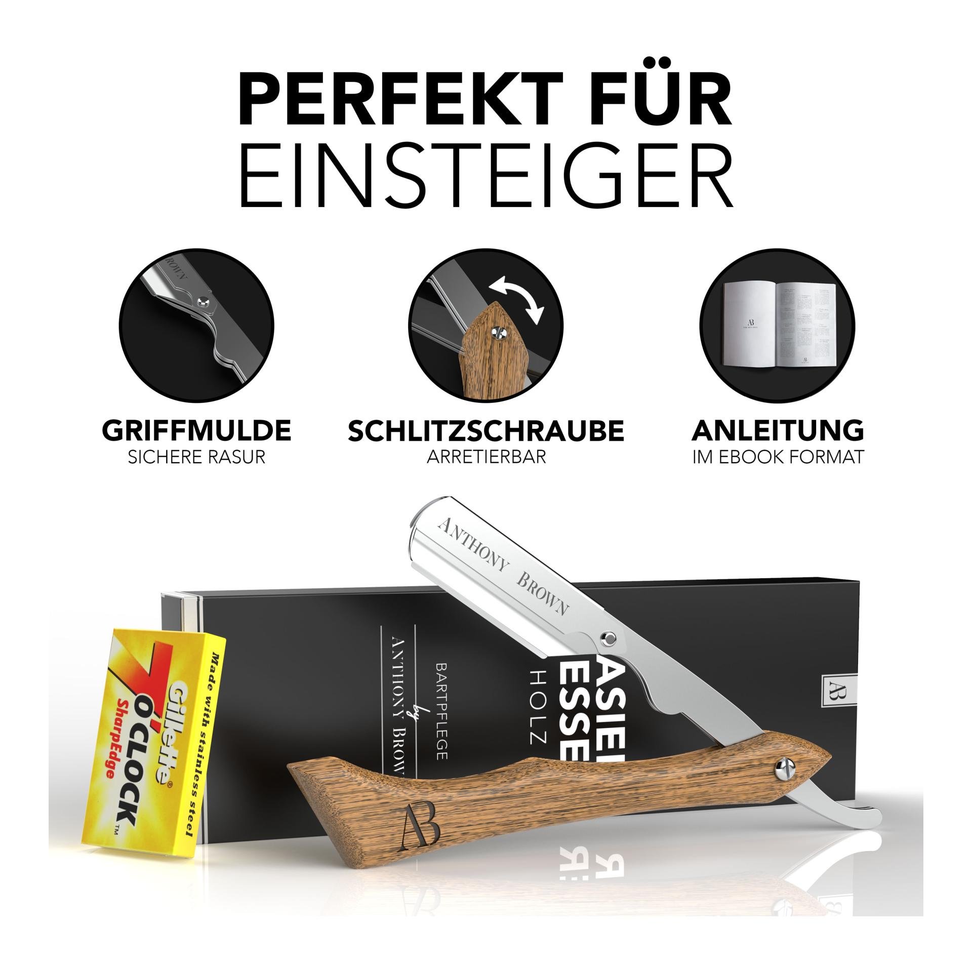 Anthony Brown Rasiermesser Holz