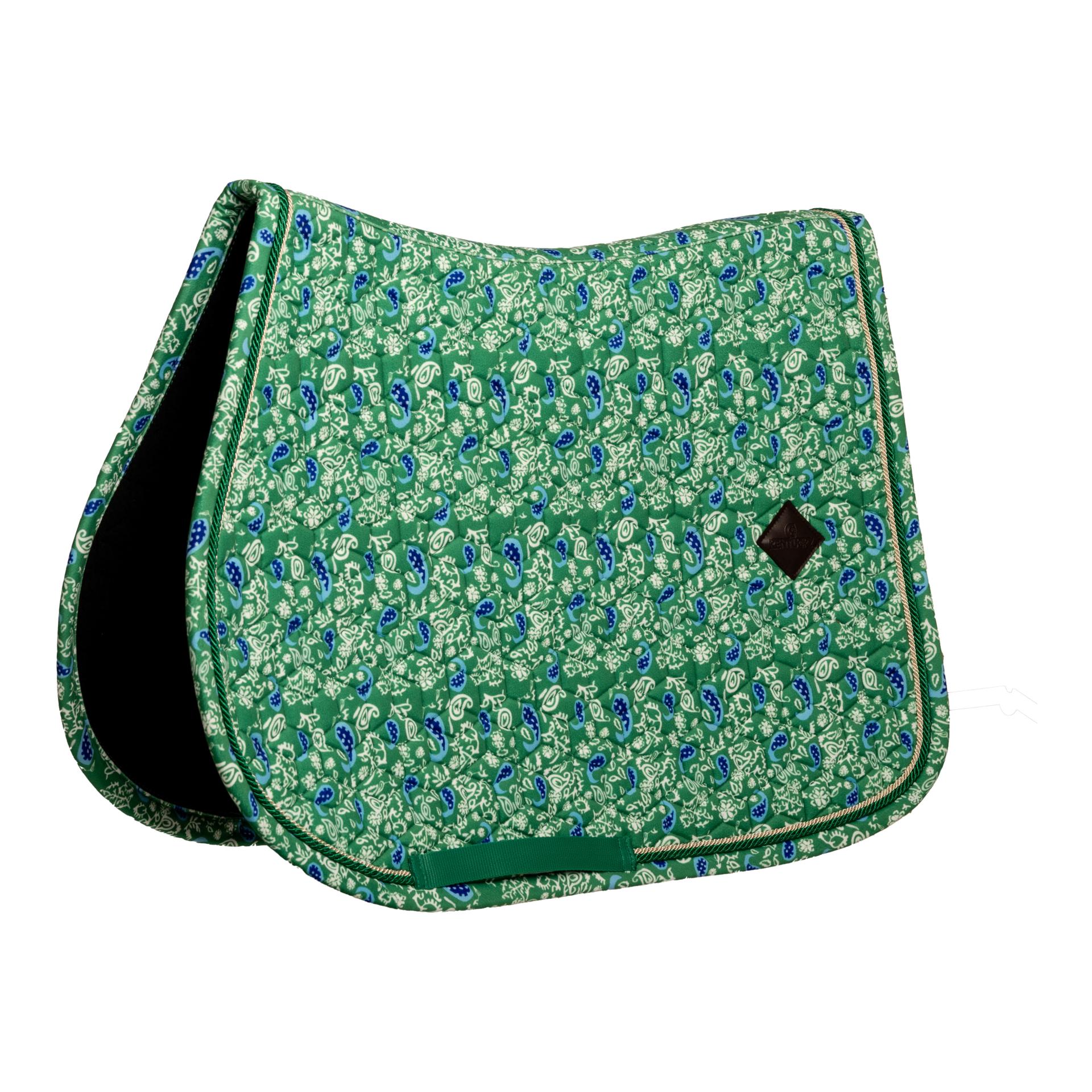 Samtstoff Schabracke mit Prints