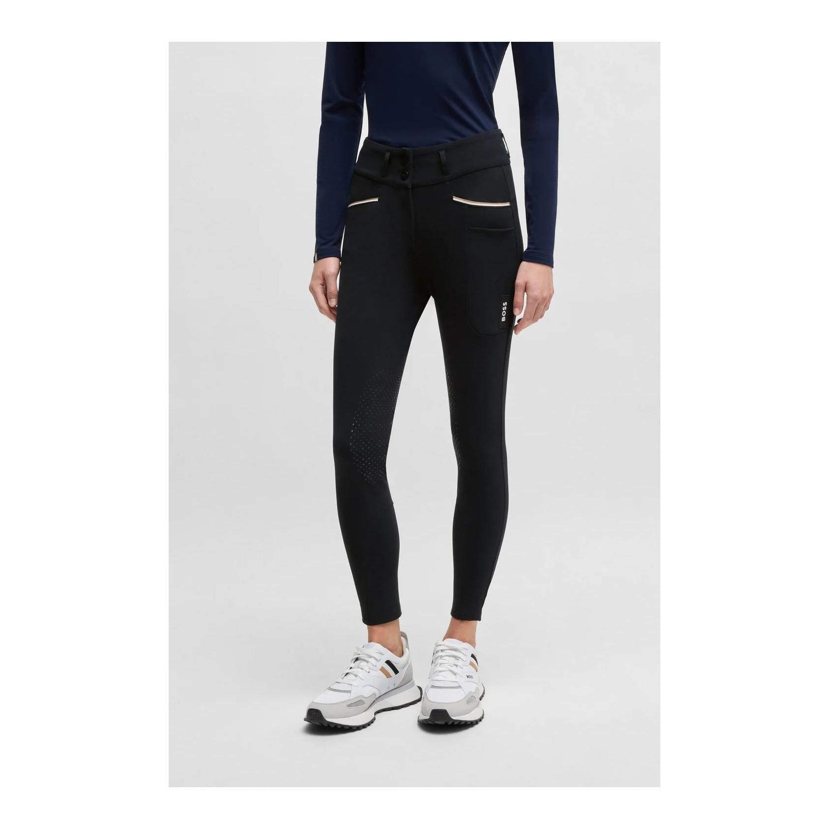 Pantalon d'équitation Hannah taille haute avec renforts aux genoux pour femmes