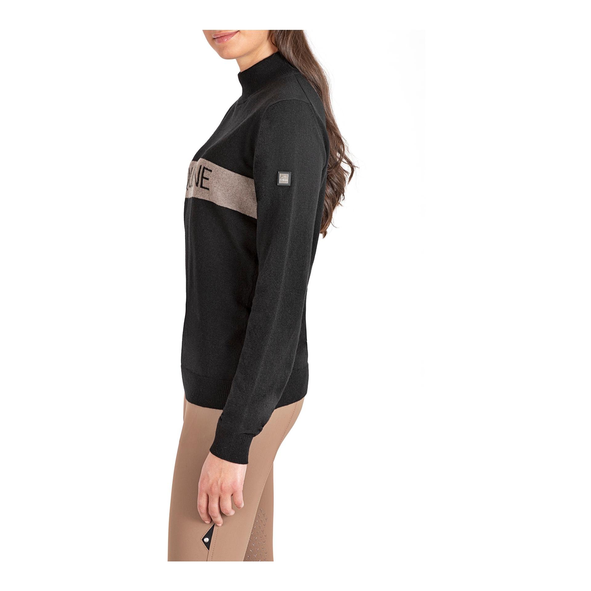 Pull à col roulé Egrae pour femme - noir