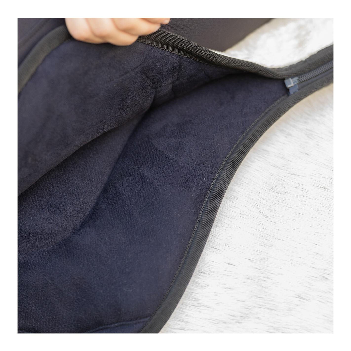 QHP Bareback Pad Super Soft - Reitpad mit Kunstfell & Anti-Rutsch