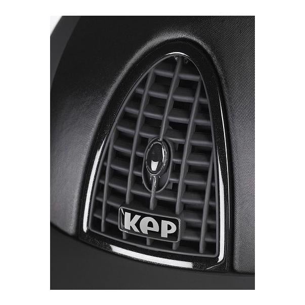KEP Reithelm Cromo Textile - schwarz/satin schwarz