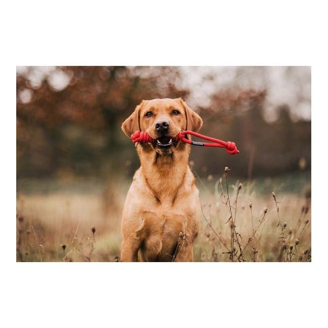 Jouet en corde spiely, uni - rouge