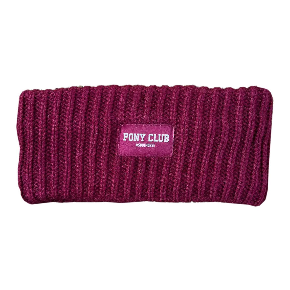 Stirnband "Pony Club" gestrickt & gefüttert Stirnband "Pony Club" gestrickt & gefüttert