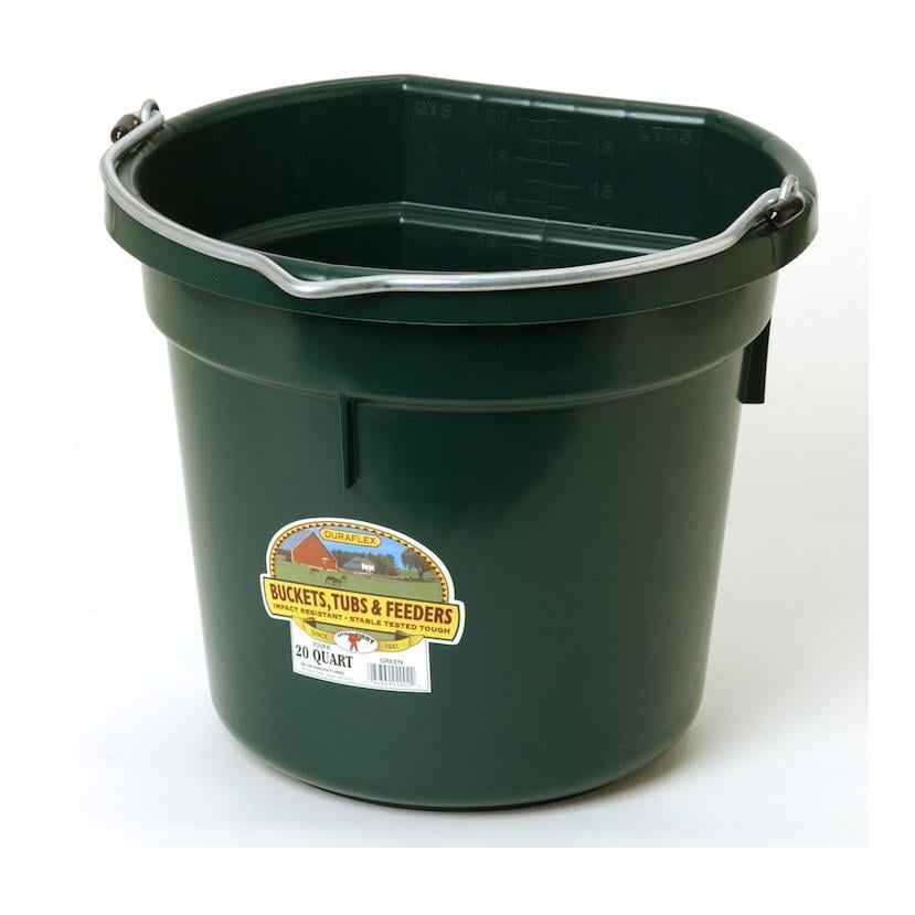 Seaux à côté plat - vert