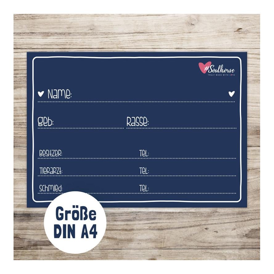 Boxenschild beschreibbar 