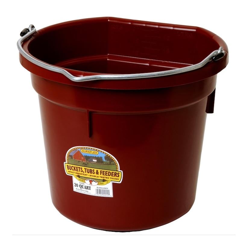 Seaux à côté plat - bordeaux