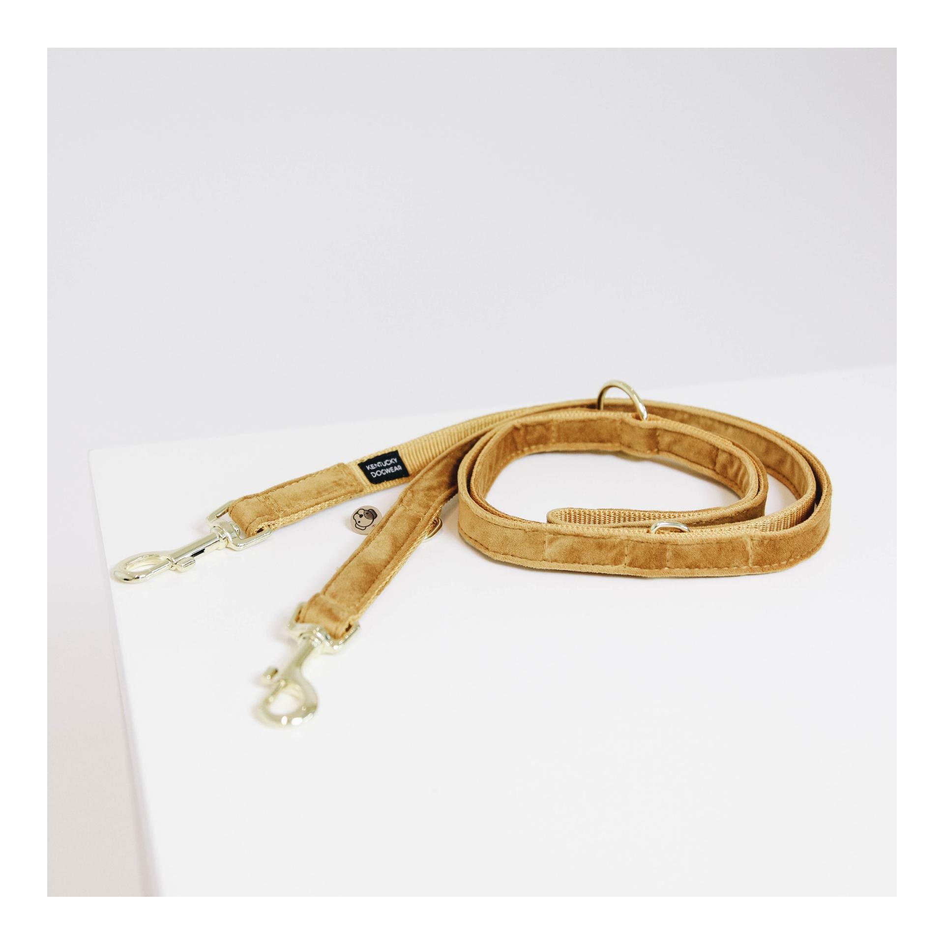 Hundeleine Velvet - mustard Hundeleine Velvet - mustard